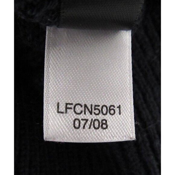 Vintage The Limited Sweater Womens Small Navy Blue Cable Knit V-Neck Wool Y2K - Picture 11 of 12